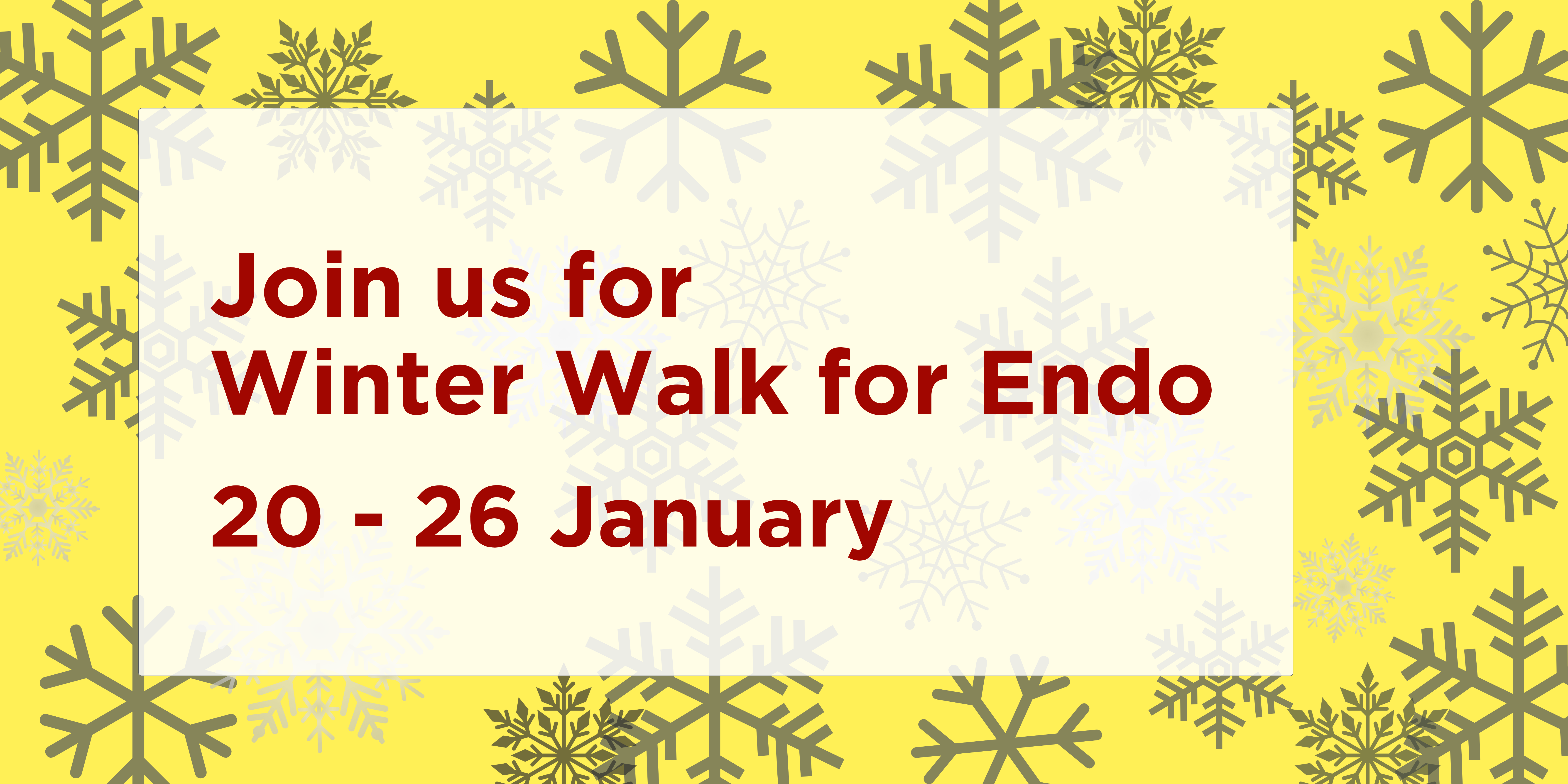 Winter Walk for Endo Banner