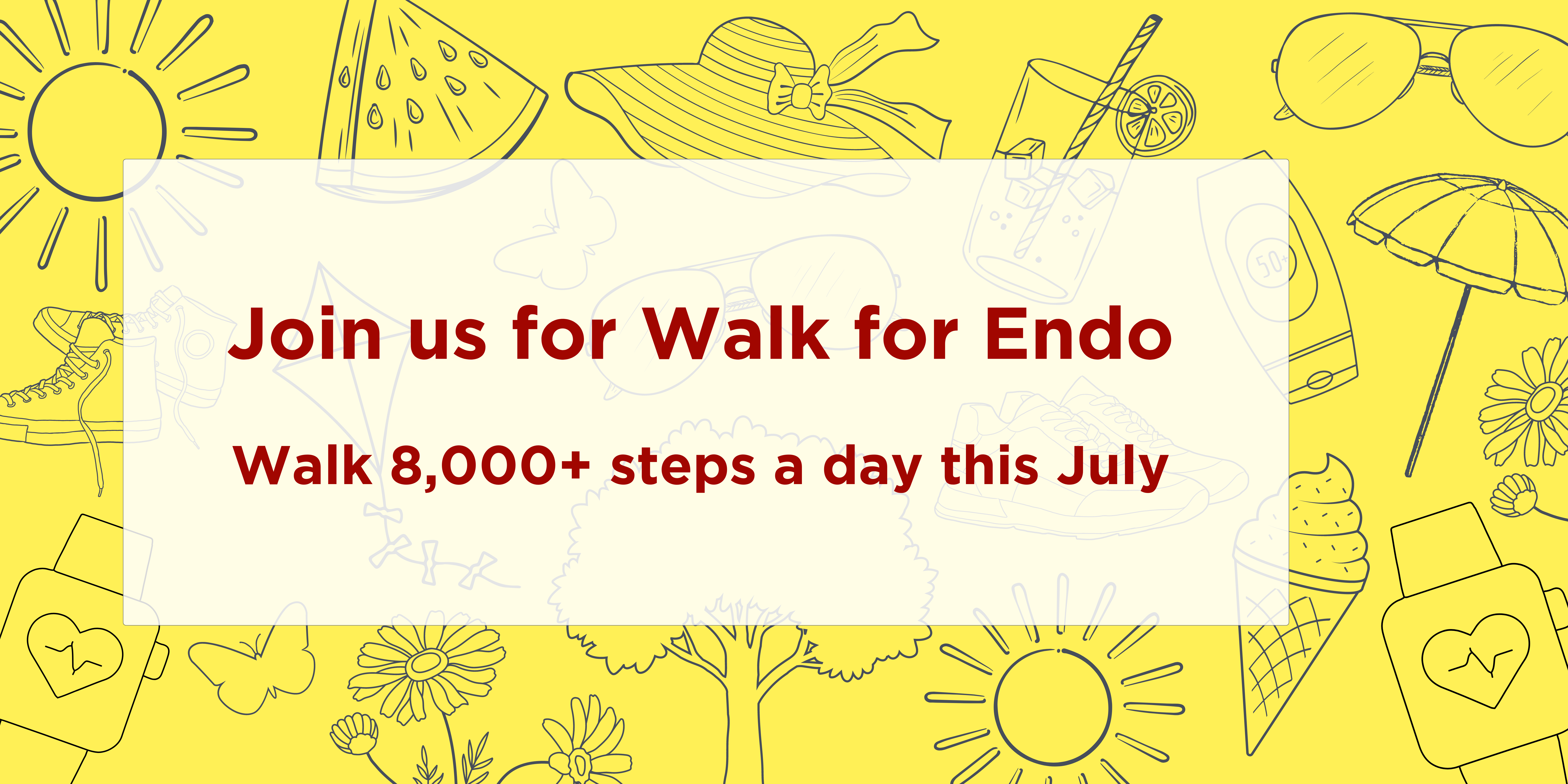 Walk for Endo banner