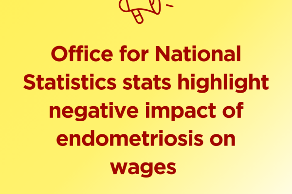 Office for National Statistics stats highlight negative impact of endometriosis on wages 